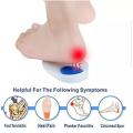 1 Pair Anti Pain Orthopedic Arch Support Massaging Shoes Heel Silicone Anti-Slip Gel Soft Sport Foot Insole Pad Shoe Inserts Pain Relief. 