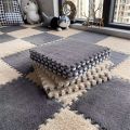 12pcs, Thickened Bedroom Living Room Full Coverage Carpet, Room Bedside Mat, Warm Interlocking Floor Rug, Machine Washable Soft Non-Slip, 29.97x29.97cm, Polyester & EVA Material, Hand Wash Only, Square Shape, for Indoor Use. 
