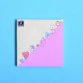 1 Pack of BTS / BT21 Cute Sticky Notes - Creative Office Stationery Message Notes - 80 sheets. 