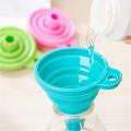 Muntazir High quality mini funnel beautiful foldable oil funnel food grade silicon water funnel/ qeef kitchen accessories funnel/ peep, kitchen organizer keef, kitchen tools, kitchen gadgets, Bottle Water Pump Dispenser. 