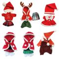 【Simple 3C】30cm Clothes for Bunny Rabbits Cats Plush Toys Soft Christmas Dress for 1/6 BJD Dolls Gifts for Children. 
