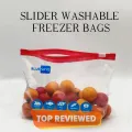 Pack of 15 medium size Freezer bags , Plastic zip bags , Zip lock bags. 