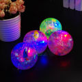 Rubber Bouncy Light Ball Toy For Children - Soft LED Light Ball - Glowing Luminous Rubber Ball for Kids and Babies, Ideal for Bouncing and Play. 