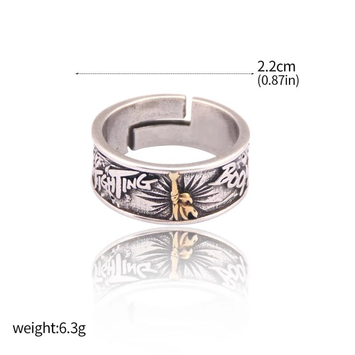 【S Elvey Trend Store】Anime One Piece Luffy Ring Light Metal Unisex Jewelry Cosplay Accessory Gifts