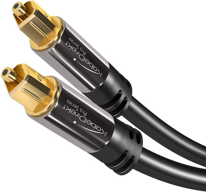 KabelDirekt 3m Optical TOSLINK Digital Audio Cable - PRO Series ORIGINAL UK ZONE