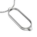 For Xiaomi Mi Band 5 / 6 MIJOBS Metal Pendant Stainless Steel Watch Necklace. 