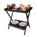 Portable Wooden Folding Table Double Portion. 