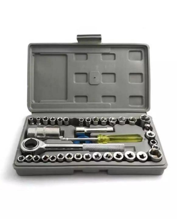 Aiwa Tool Kit - 40 Pcs - Silver
