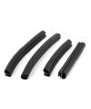 Car Rubber Door Guards - Car Doors Edge Protectors - 4 Pics - Black Color. 