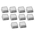 10 Sets Transparent Keycaps Gray Buttons Double-layer Keycaps Removable Industrial Keycaps Sticker Keycap Keyboard Switch. 