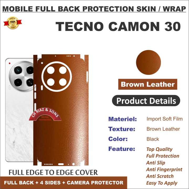 TECNO%20CAMON%2030%20FULL%20BACK%20360%20premium%20Protection%20Skin%20Wrap%20full%20cover%20Premium%20Quality%20-%20Image%202