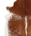 Speckled White with Brown Real Cowhide Rug - Genuine Hair on Cow Hide – Top Quality Carpet Options for Home Decor. 
