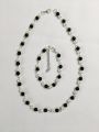 Bracelet and Necklace Combo of Chain, Beads | Elegant Bracelet And Necklace Combo With Extension | Unique Fashion Accessories For Women | Beautiful and Lightweight Jewelry. 