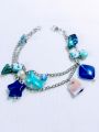 Bracelets of Double Chains, Charms, Beads | Elegant Bracelet With Extension | Unique Fashion Accessories | Beautiful and Lightweight Jewelry. 