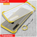 VivoY19 Ultra Slime Frameless Shockproof Matte Case (Ring Not Included). 
