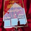 A4 Acrylic Marriage Thumb Impression Board|Wedding Acrylic Plaque|Wedding Gift|Customized Nikkah Thumb Board Frame|Nikah Thumb Board Gift Friends and Cousins' Amazing Wedding Gift|Nikah Gift|Groom and Bride Name Plate|Personalized Wedding Keepsake|Unique. 