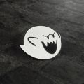 【HOT】 Super Boo Pins Brooches Badges Enamel Pins Backpack Bag Hat Leather Jackets Fashion Accessory Super White Ghost Game Fans Gifts. 