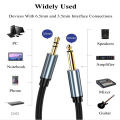 HiFi AUX Cable 6.5mm to 3.5mm Audio Single Track Speaker Cable for PC Guitar DVD Mixer Phone Computer Amplifier Speakers Cable. 