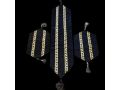 3Pcs Luxury Velvet Laser Cut Table Runner Mat Set. 