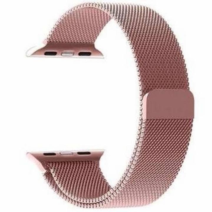 38mm 40mm 41mm Rose Gold Strap for iWatches Magnetic Loop Steel Band Smart  for series 1, 2, 3, 4, 5, 6,
