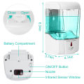 Automatic Soap Dispenser Sensor 700ML + 4 CELL Machine With Charging Cable Wall Mounted Hand wash dispenser for bathroom washroom Touchless motion sensor soap dispenser Automatic foaming hand washer Induction Dispenser Home Kitchen, infrared sanitizer. 