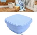 Techmanistan 11L Capacity Mini Foldable Washing Machine and Washer Dryer Combo Machine, Folding Washing Machine Bucket, Portable Folding Semi-Automatic Washing Machine, Automatic Washer with Spin Dryer For Washing Clothes. 