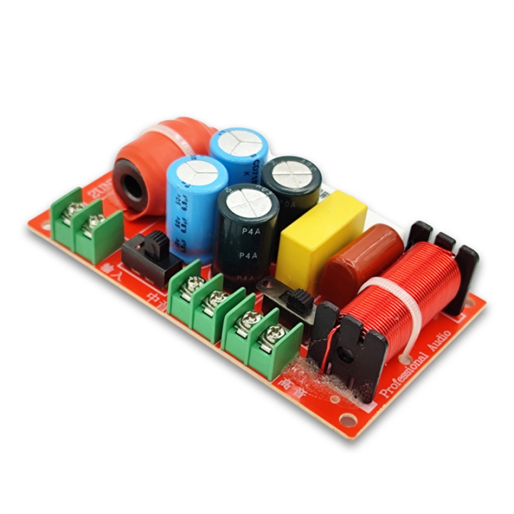 Berjalan 2 Pcs Crossover Audio 200W 3 Voies - Filtre Fréquence Haut-Parleurs Basses Médiums Aigus