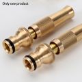 High Pressure Hose Nozzle Heavy Duty , Brass Water Hose Nozzles for Garden Hoses, Adjustable Function. 
