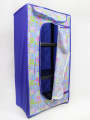 Plastic Baby Wardrobe with 3 Shelves & Pocket – Best Quality, Foldable Storage. 