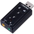 EXTERNAL USB AUDIO SOUND CARD ADAPTER VIRTUAL 7.1 CHANNEL USB 2.0 MIC SPEAKER AUDIO MICROPHONE 3.5MM JACK CONVERTER FOR PC , External USB 2.0 Virtual 7.1 Channel Audio Splitter Sound Card Adapter for PC/Laptop. 