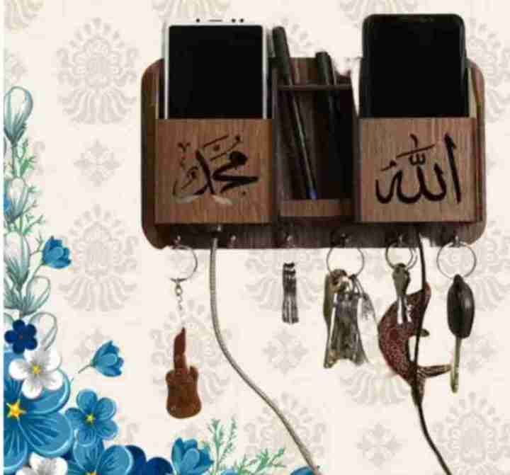 LifeStyle%20Glory%20Allah%20Muhammad%20%20Multipurpose%20Wooden%20Wall%20Hanger%20%7C%20Mobile%20Charging%20Stand%20%7C%20Keys%20Hanging%20Hooks%20%7C%20Wall%20Hanging%20Stand%20For%20Keys%20%7C%20Key%20Hanger%20on%20Wall%20%7C%20Wall%20Mounted%20Key%20Holder%20I%20Decorating%20Items%20I%20Decorating%20Items%20For%20Home%20I%20Decoration%20-%20Image%203