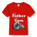 Like Father Like Son Digital Printed T-Shirt For Boys/ Shirt For Boys - Stay Matching And Stylish With Father-Son Printed T-Shirts. 