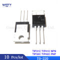10Pcs/Lot  TIP31C TIP41C NPN TIP32C TIP42C PNP TO-220. 