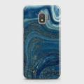 Samsung J2 Core Cover - SkinLee HQ Hard Case - Blue Liquid Marble - SKINLEE-338-1-364-226. 