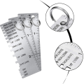 Metal Gauge Sheet Thickness Gauge 3 Pack Stainless Steel Wire Gauge Size Inspection Tool Welding Tool Accessories. 