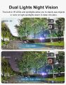 Dual lens CCTV camera, wide-angle IP camera, PTZ security camera, 4x zoom camera, 4MP UHD CCTV, P2P speed dome camera, WiFi home security camera, V380APP compatible camera, remote control CCTV camera, dual lens home surveillance camera. 