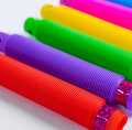 Colorful Telescopic Tubes Fidget Toys Plastic Sensory Pop Tubes Stress Relief Random Color LED Flash Pop Tubes Sensory Toy Stress Relieve Supplies / Kid Autism Anti Stress Plastic Bellows Squeeze Toys Adults Decompression Kids Toys Gifts. 