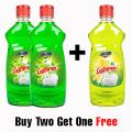 (Buy Two Get One Free) BuyTwo Apple Dishwash Get One Lemon Dishwash Free - Apple Liquid Dish Wash - Lemon Liquid Dish Wash - Ever Clean Dish Cleaner 500ml. 