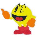 Pac Man Funny Smiling Embroidered Iron On Patch Sew On Badge For Bags Caps T Shirts Jeans Applique. 