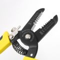 sourcing map Yellow Blk Plastic Handle Wire Stripper Cutter Crimper. 