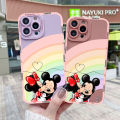 YIWESAN For Huawei Mate 20 Case With Cartoon Fashion Rainbow Mickey New Design Phone Case Shockproof Square Edge Pattern Silicone Casing Full Cover Angel Eye Camera Protection Cases Softcase. 