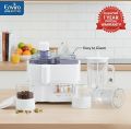 Enviro 3-in-1 Juicer Blender Grinder EI-178 JBG | Imported | 600W Powerful 100% Copper Motor | 1.0L Glass Jar | Electric Fruit Juicer Machine for Home Kitchen with 1 Year Official Warranty. 