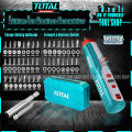 TOTAL Original Lithium-Ion Cordless Screwdriver Machine with 42 pcs Screwdriver Bit Accessories with Case By *Tool Shop*. 