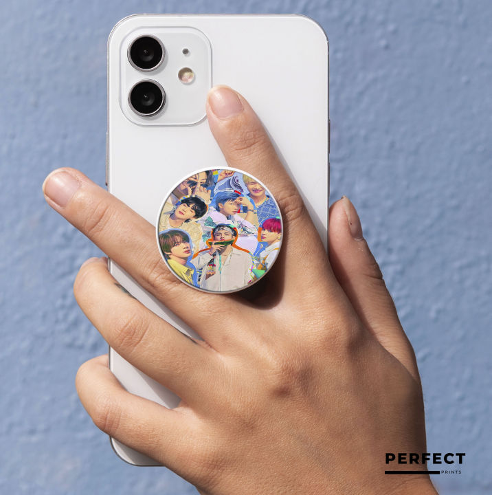Custom Made BTS Team Member Pic BTS Standing Mobile Socket Holder