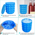 Ice Cube Box and Ice Cube Maker Bucket | Portable Silicone Ice Ball Maker | Space-Saving Ice Tray with Lid | Durable and Easy to Use for Home, Parties, and Travel. 