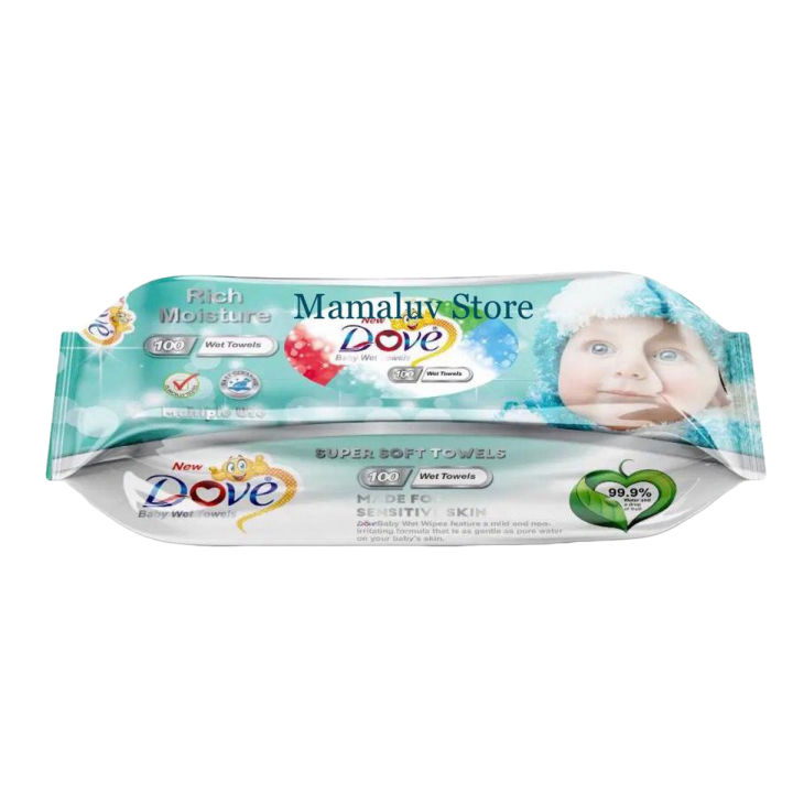 DOVE. Baby Wet Towels/Wet Wipes/100 sheets pack