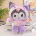 [Ready Stock] Hello Kitty Kuromi Plush Doll Toys Lolita Princess Dress Melody Cute Little Devil Ragdoll Gift Soft. 