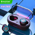 HLstar® Y50 Bluetooth Earphone 5.0 TWS Wireless Headphons Y50 TWS Earphones Earbuds Stereo Bass Handsfree Gaming Headset with Charging Box for Phone. 