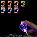 LED Flashlight Light Bulb Key Ring Keychain Lamp Torch Rainbow Color Gift. 