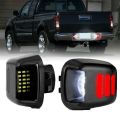 2Pcs Red Tube SMD LED License Plate Light for Nissan Navara D40 2005 2016. 